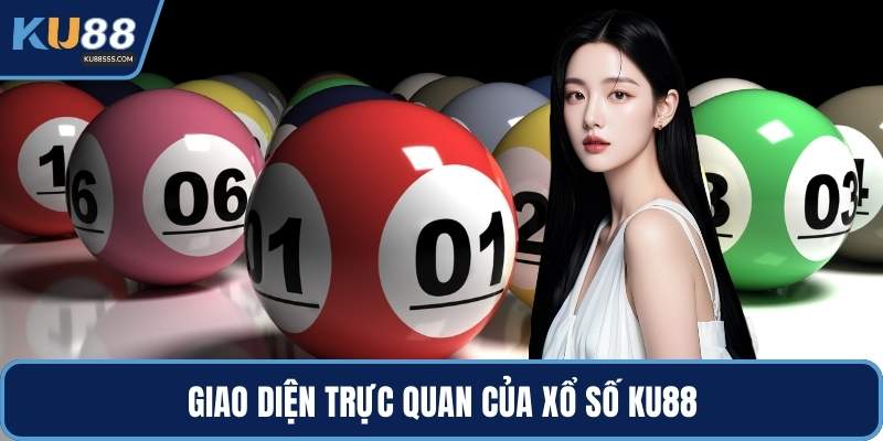 Giao diện trực quan của xổ số KU88